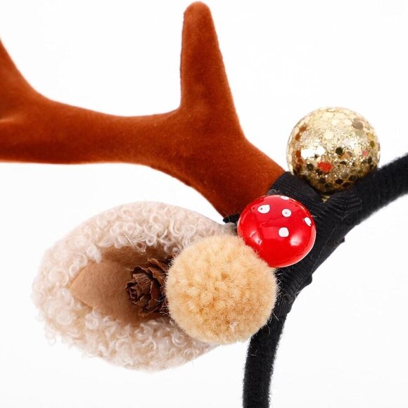 Reindeer Antler Headband Christmas Costume Festive Party Cosplay Holiday Accesso main image 6